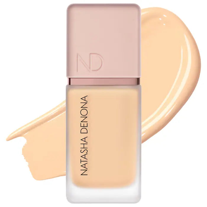 NATASHA DENONA Hy-Glam Foundation YP3 Light Yellow 30ml hydrating luminous serum foundation