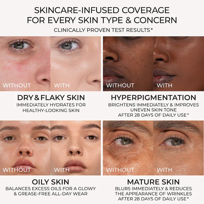 NATASHA DENONA Hy-Glam Foundation Hydrating & Blurring Luminous Longwear Serum Foundation Shade: YP3 - Light Yellow 30ml