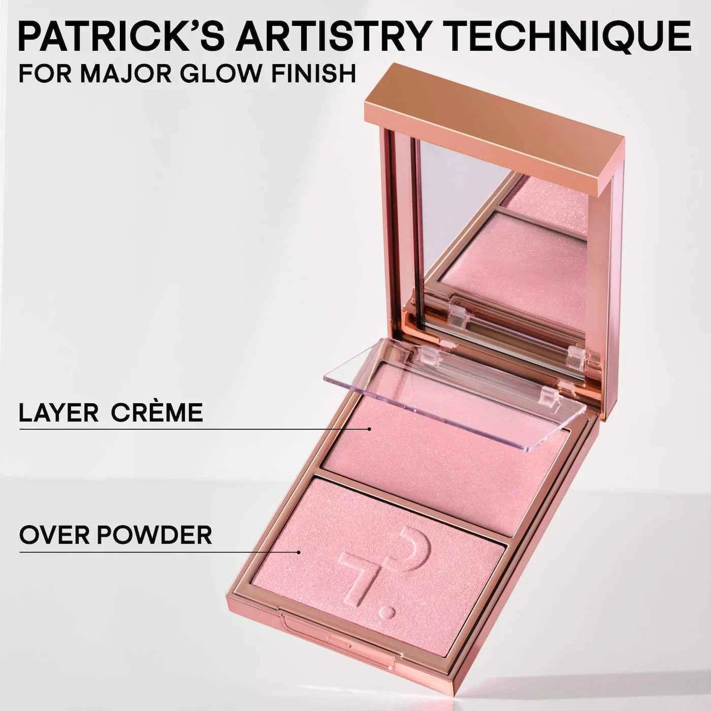 PATRICK TA  Major Glow Creme & Powder Light Reflecting Translucent Highlighter Duo - Baby - The Powder Room