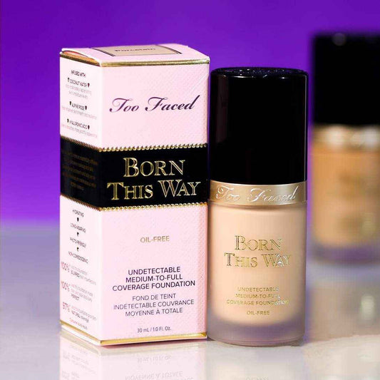 Too Faced Born This Way Flawless Coverage Natural Finish Foundation - Oil free - Shade: Nude - The Powder Room (Copy)