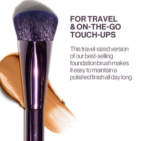 Anisa Travel Pinnacle Foundation Brush compact triangular vegan bristles cream liquid foundation touch ups

