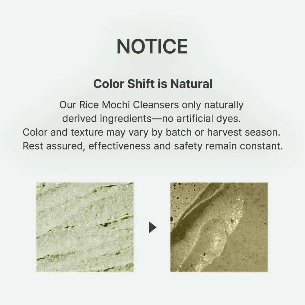 Arencia Fresh Green Rice Mochi Cleanser, Gentle Daily Cleanser for Acne-Prone Skin - The Powder Room