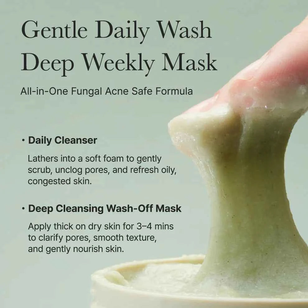 Arencia Fresh Green Rice Mochi Cleanser, Gentle Daily Cleanser for Acne-Prone Skin - The Powder Room