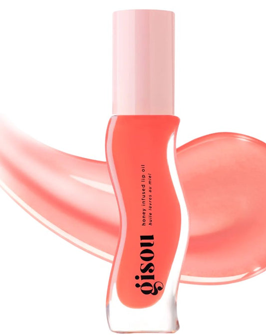 Gisou Honey Infused Lip Oil -  Bee-llini Peach  - The Powder Room