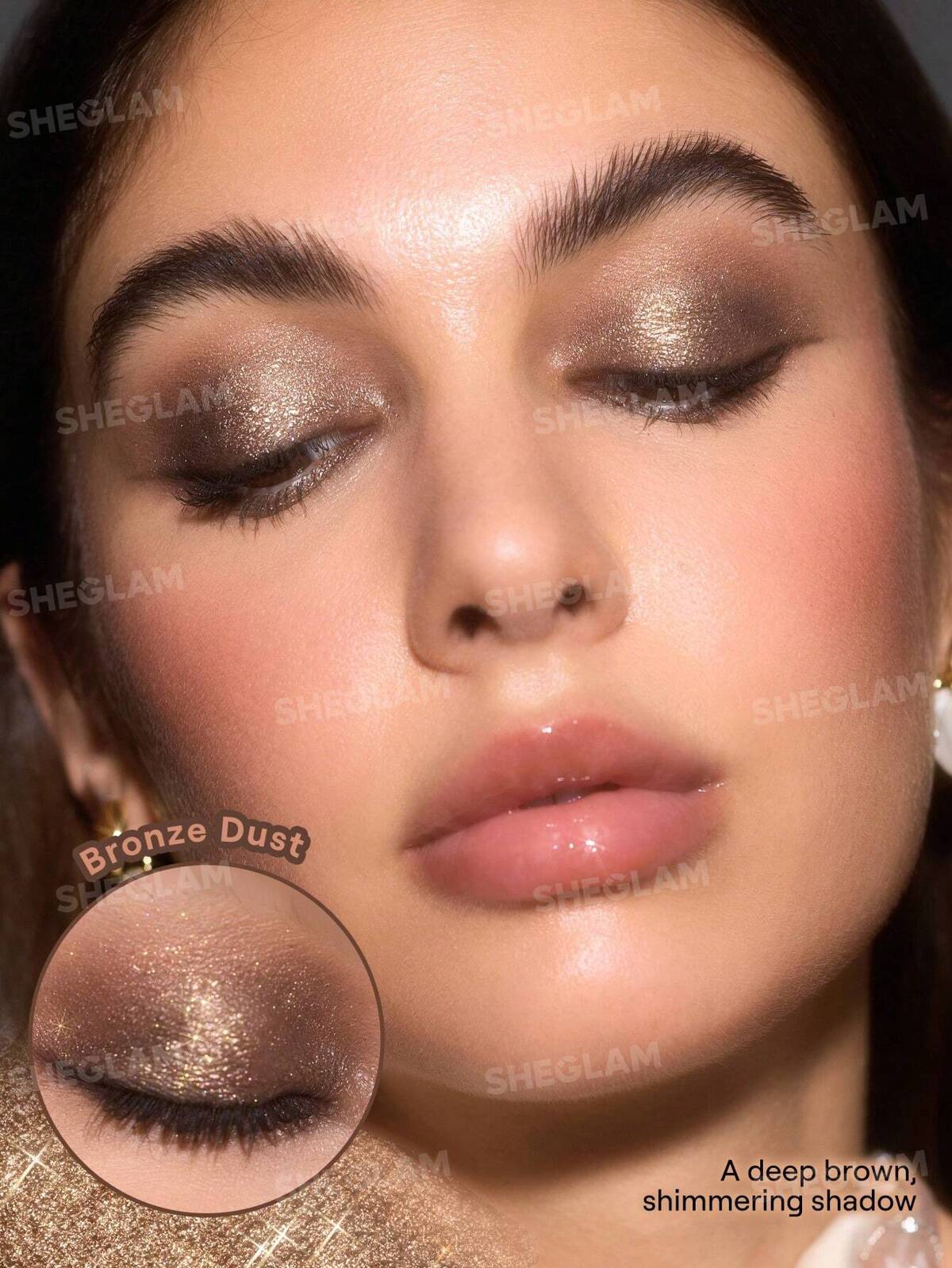 Sheglam Crystal Jelly Glaze Eye Shadow Stick  - Bronze Dust - The Powder Room