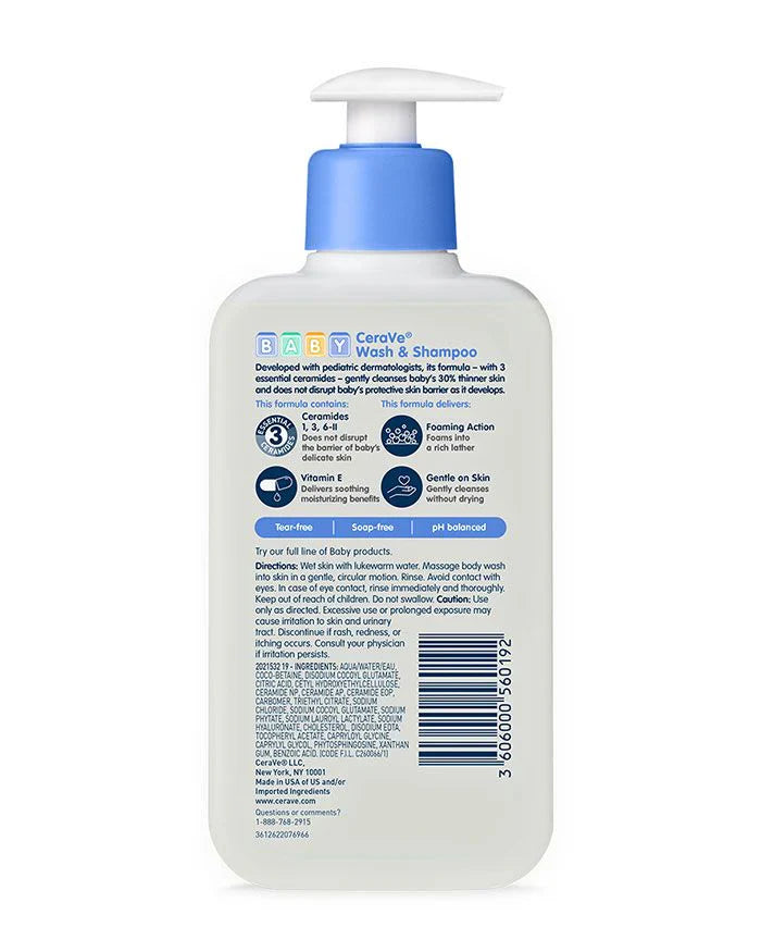 CeraVe Baby Wash & Shampoo - 237 ml - The Powder Room