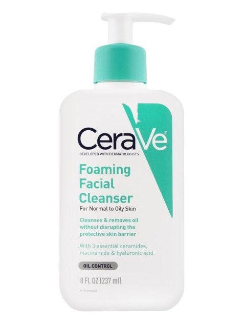 CeraVe Foaming Facial Cleanser - For Normal to Oily Skin - 237 ml - The Powder Room