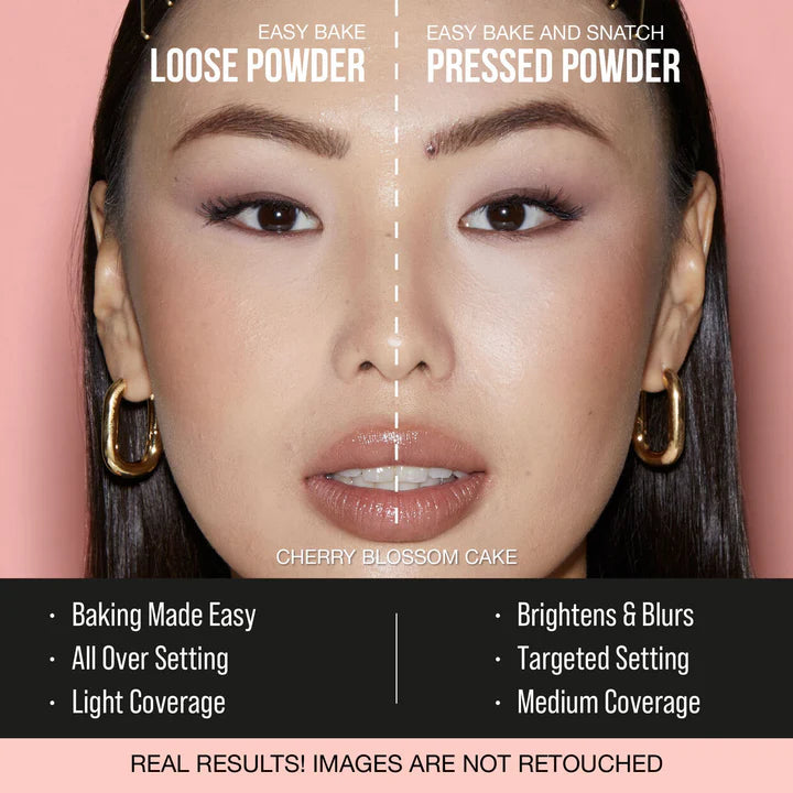 Huda Beauty Easy Bake Loose Baking & Setting Powder - Cherry Blossom - Travel Size - The Powder Room