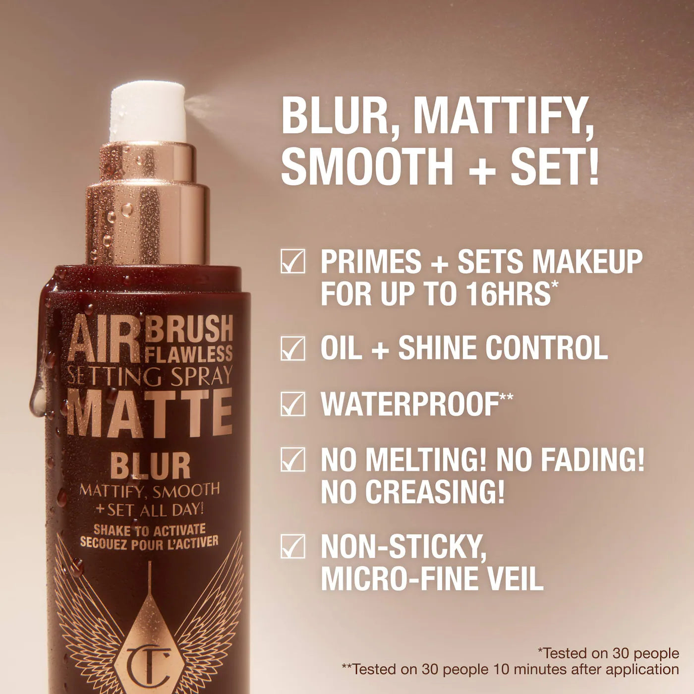 Charlotte Tilbury Airbrush Flawless Matte Blurring Waterproof Setting Spray 100ml