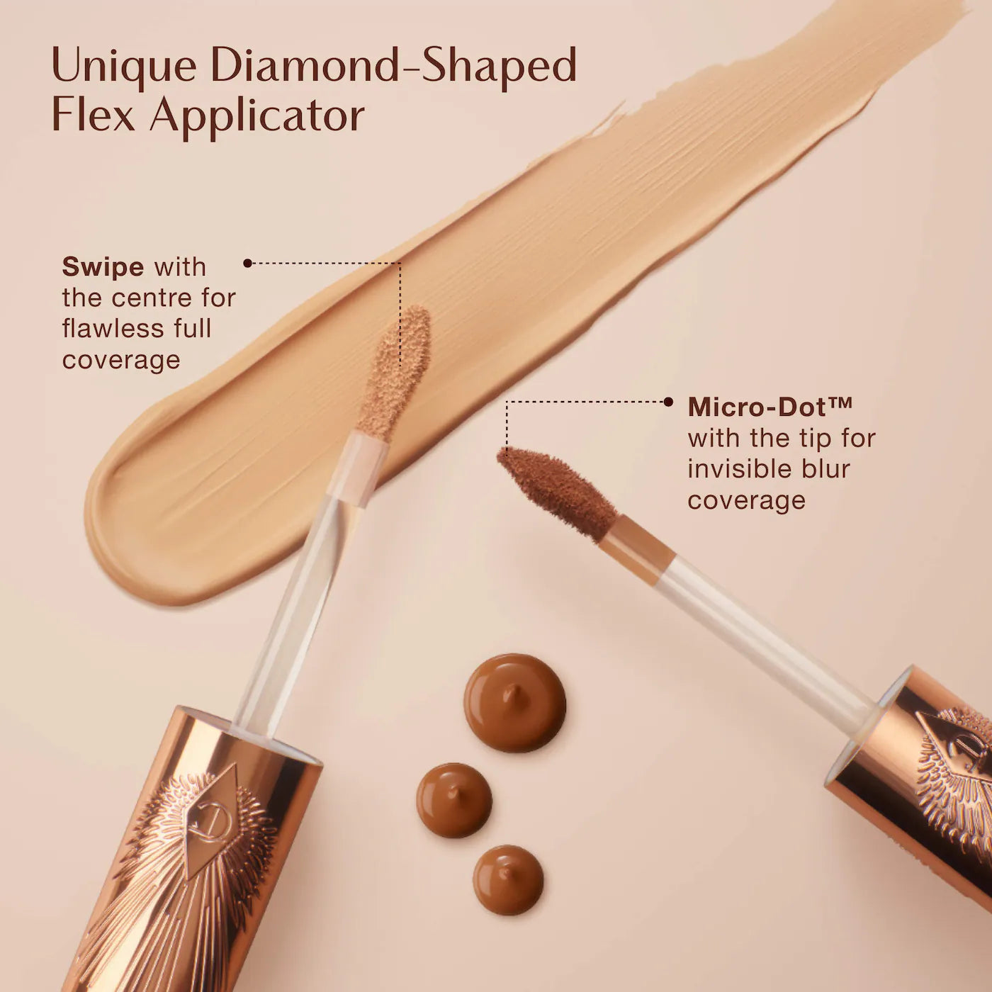 Charlotte Tilbury Airbrush Flawless Crease-Proof Long-Wear Blur Concealer shade 2.5 Fair fair neutral warm undertones hyaluronic acid 24 hour wear