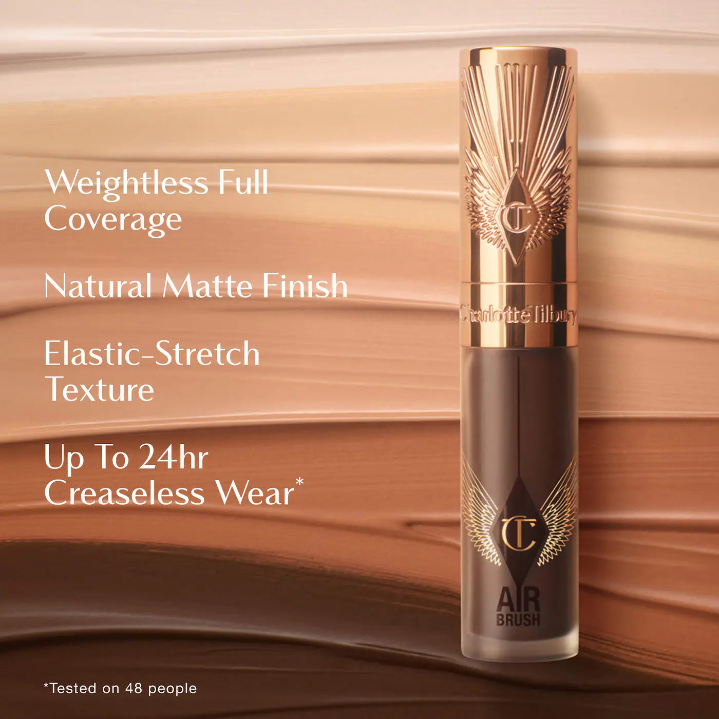 Charlotte Tilbury Airbrush Flawless Crease-Proof Long-Wear Blur Concealer with Hyaluronic Acid – Color: 4 Fair-Medium