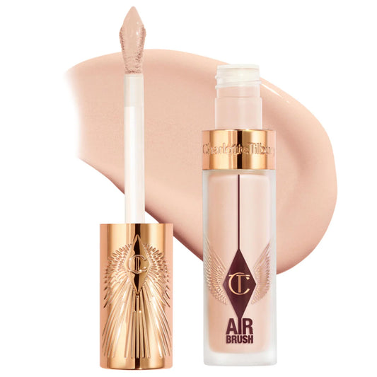 Charlotte Tilbury Airbrush Flawless Crease-Proof Long-Wear Blur Concealer shade 4 Fair-Medium fair medium cool undertones hyaluronic acid 24 hour wear