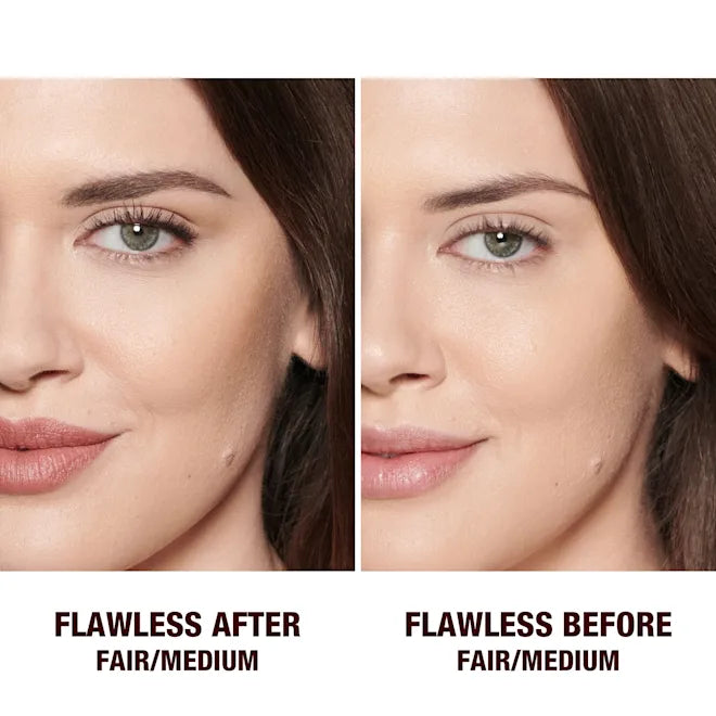 Charlotte Tilbury Airbrush Brightening Flawless Finish Fair Medium translucent brightening powder Vitamin C hyaluronic acid vegan collagen
