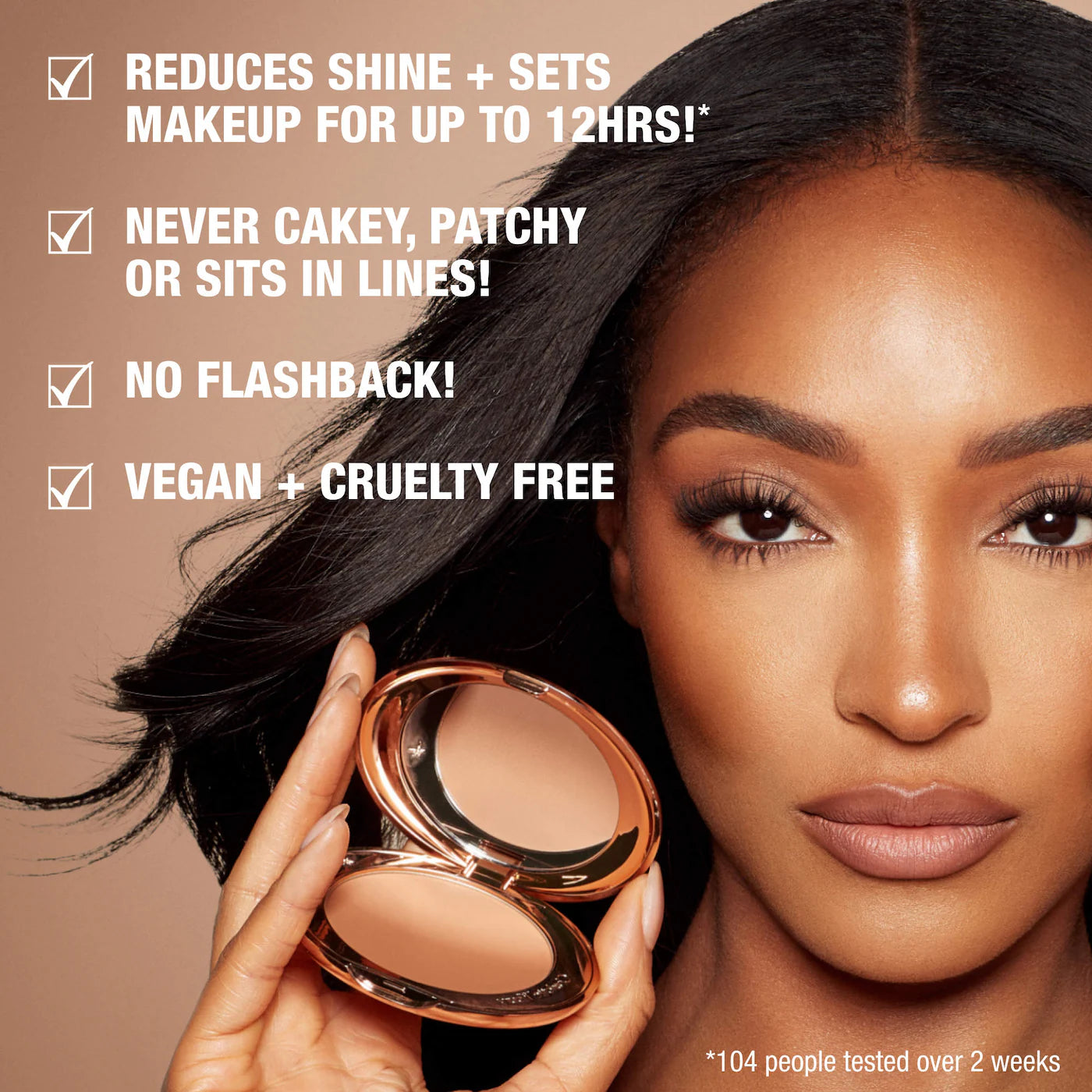 Charlotte Tilbury Fair compact powder swatch