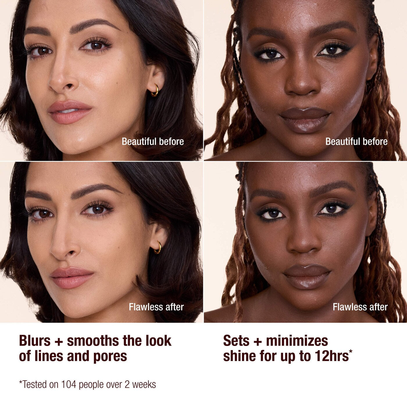 Charlotte Tilbury Airbrush Compact Powder Fair soft focus finish