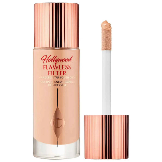 Charlotte Tilbury Hollywood Flawless Filter – Shade 2 Fair (Peachy Beige for Light Skin Tones)