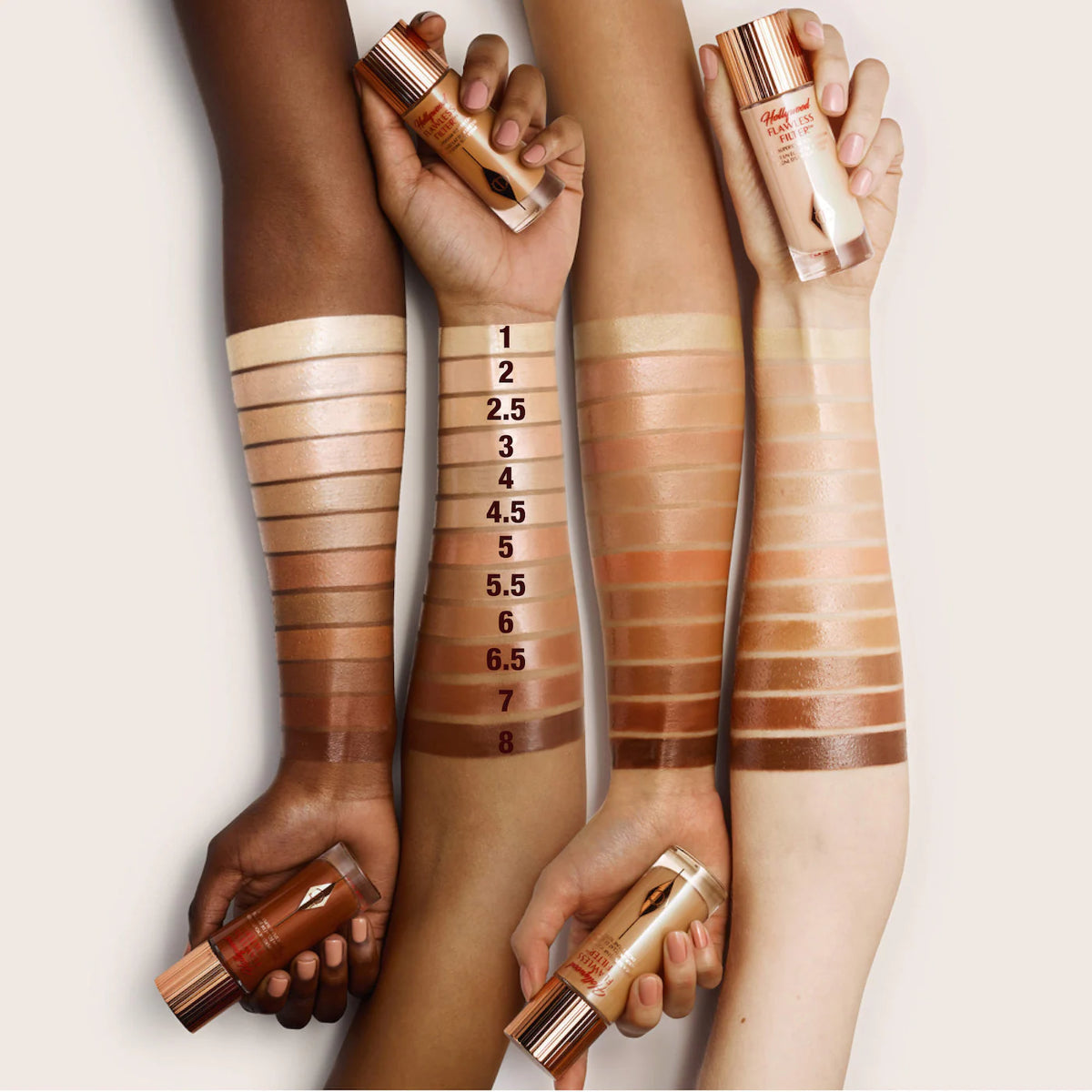 Charlotte Tilbury Hollywood Flawless Filter – Shade 1 Fair (Neutral Beige for Fair Skin Tones)