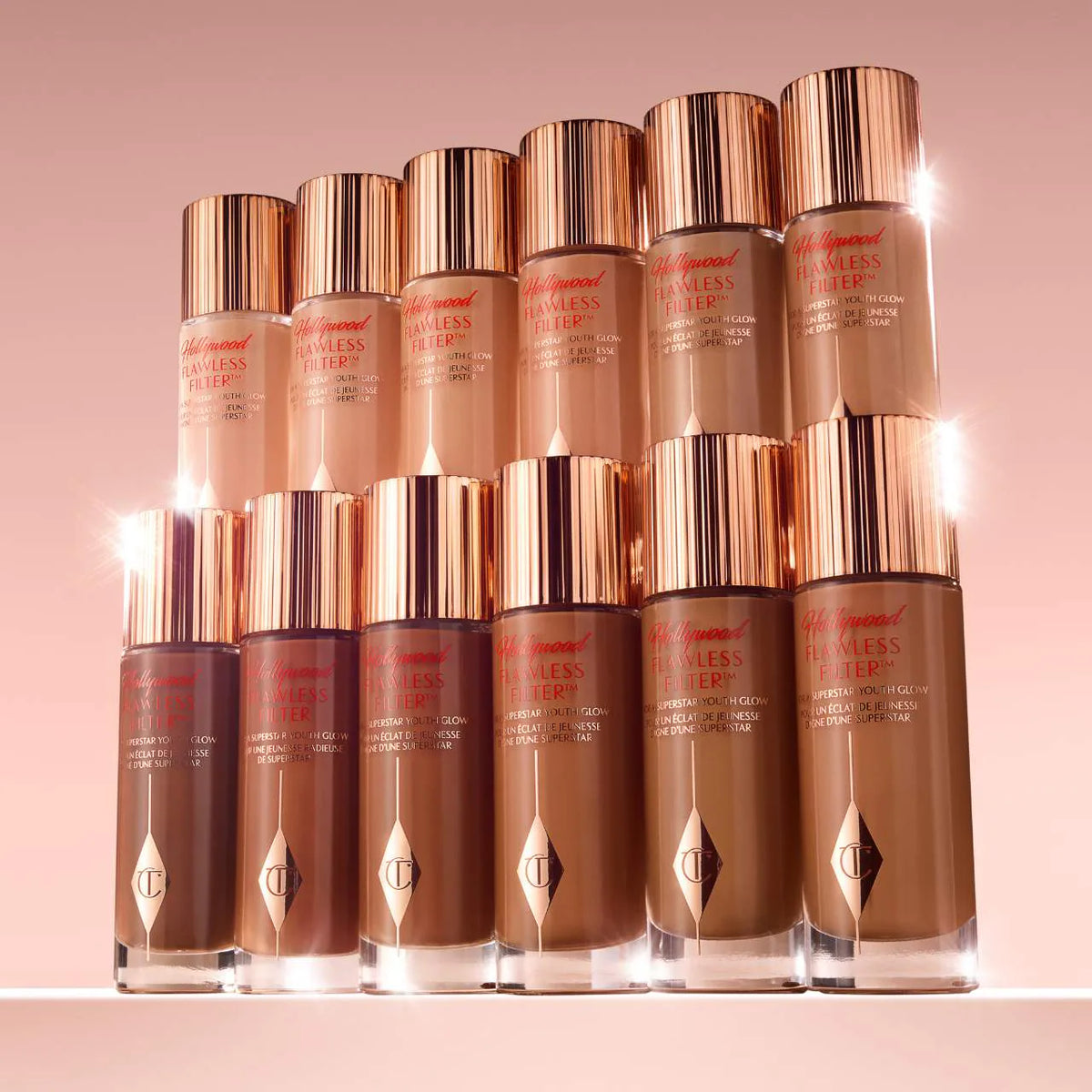 Charlotte Tilbury Hollywood Flawless Filter – Shade 2 Fair (Peachy Beige for Light Skin Tones)