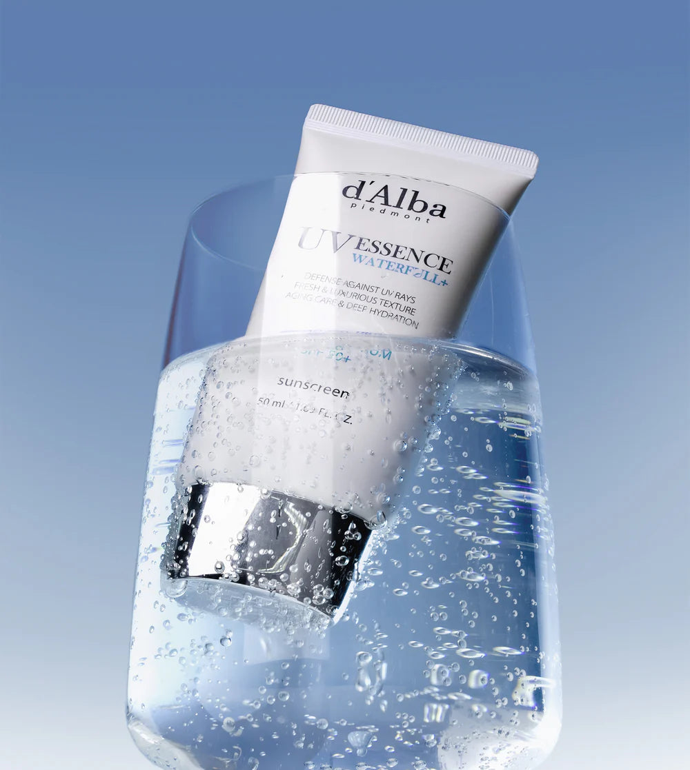 d'Alba White Truffle Waterfull Essence Sunscreen SPF 50+ Korean essence sunscreen white truffle hydration