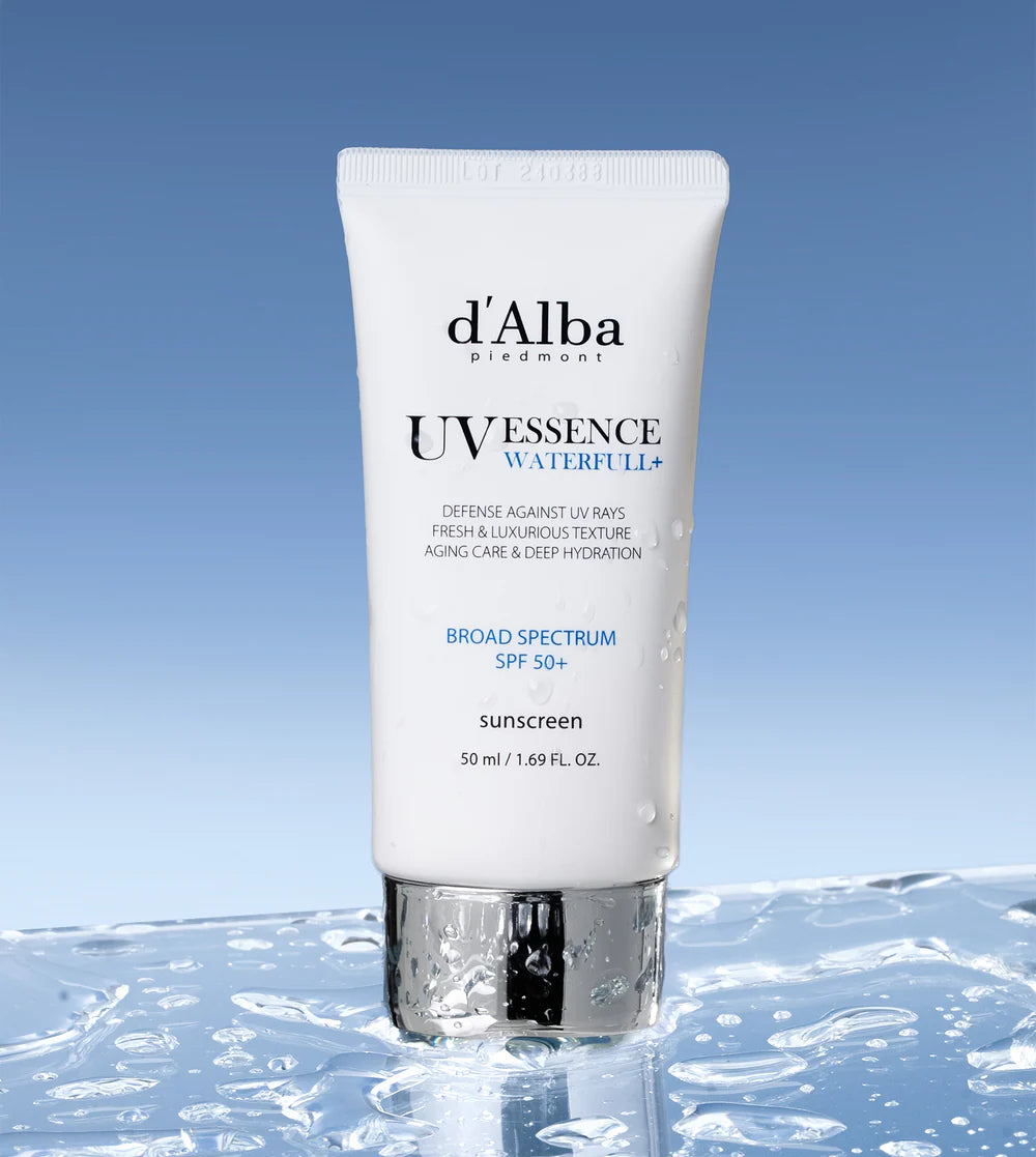 d'Alba White Truffle Waterfull Essence Sunscreen SPF 50+ Korean essence sunscreen white truffle hydration