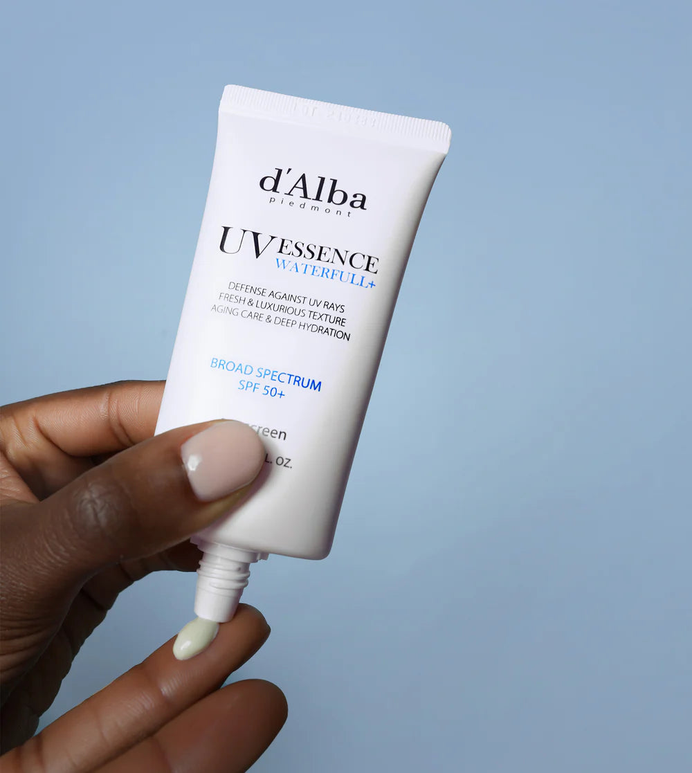 d'Alba White Truffle Waterfull Essence Sunscreen SPF 50+ Korean essence sunscreen white truffle hydration