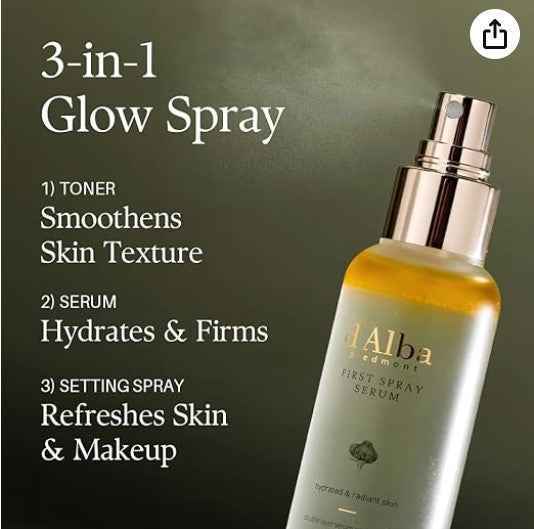 d'Alba White Truffle First Spray Serum - 50ml - The Powder Room