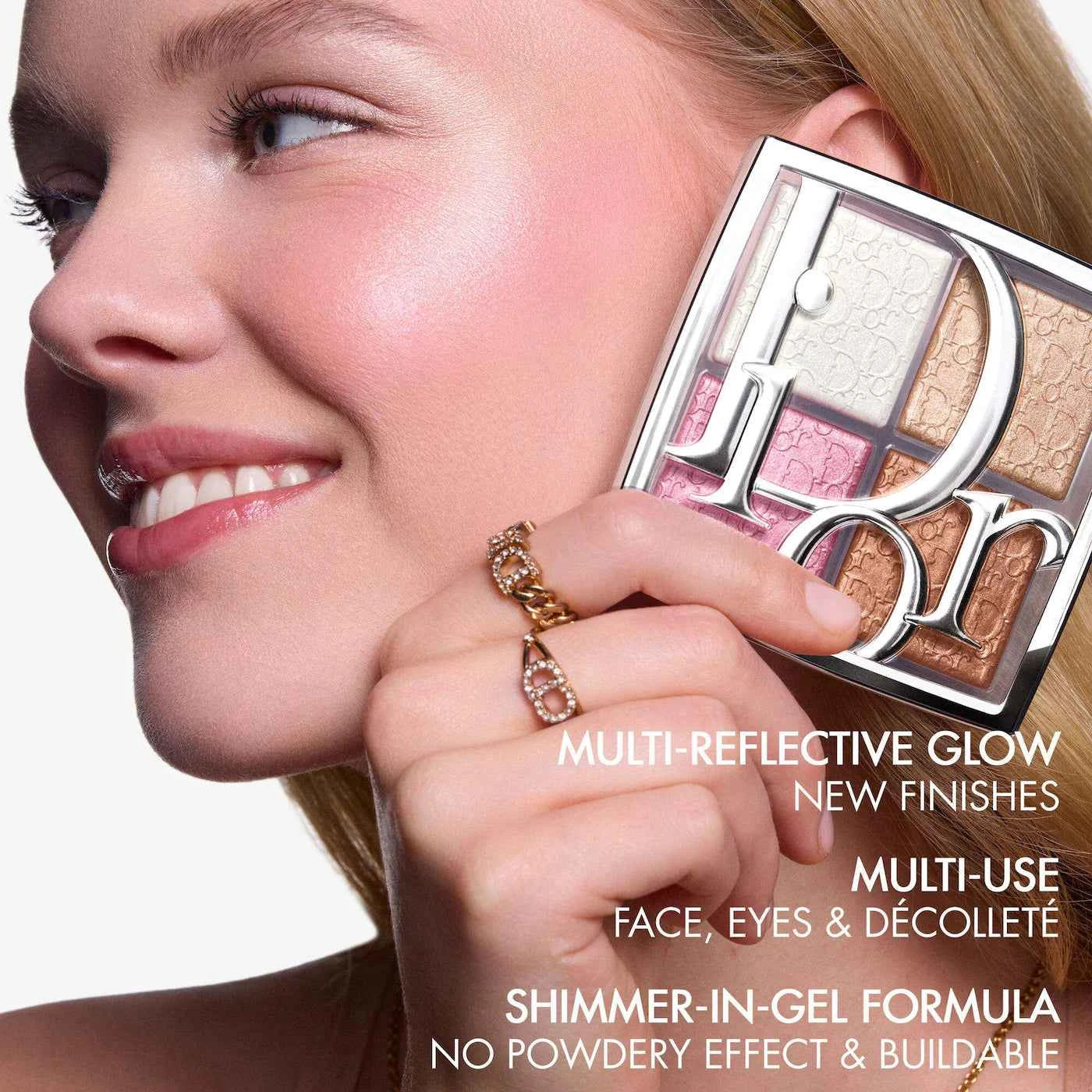 DIOR Backstage Glow Maximizer Face Palette - 004 Rose Gold Glow - The Powder Room