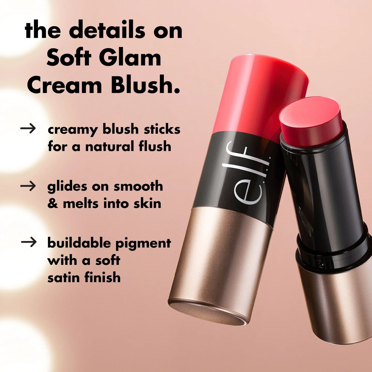 e.l.f. Soft Glam Cream Blush Stick – Gumball (Cool Pink)