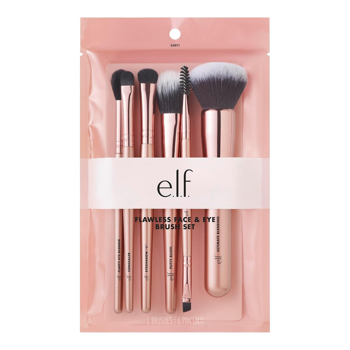 e.l.f. Flawless Face Kit 6-piece makeup brush collection for face, eyes and brows in Pakistan
