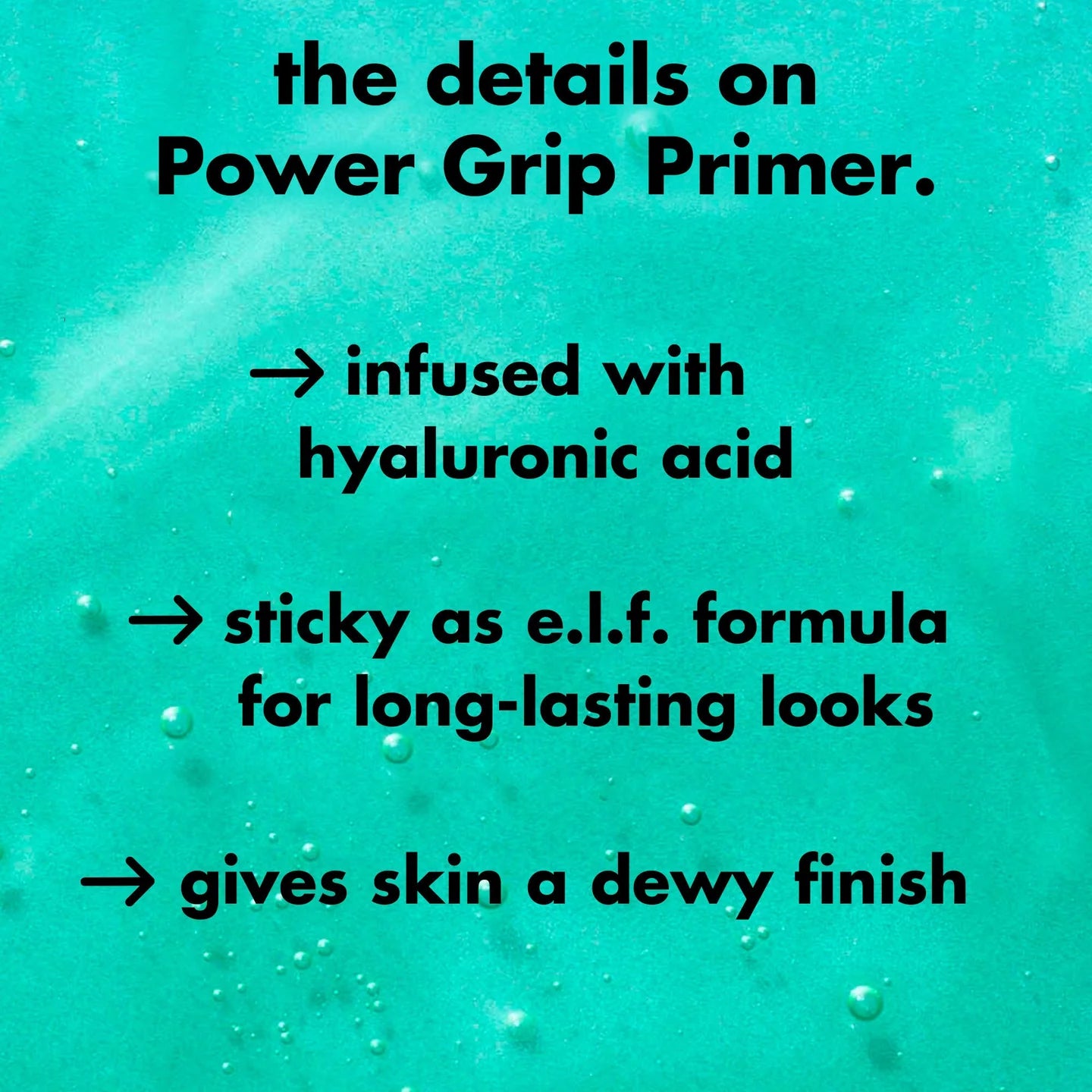 e.l.f. Power Grip Primer gripping hydrating makeup primer dewy long lasting base
