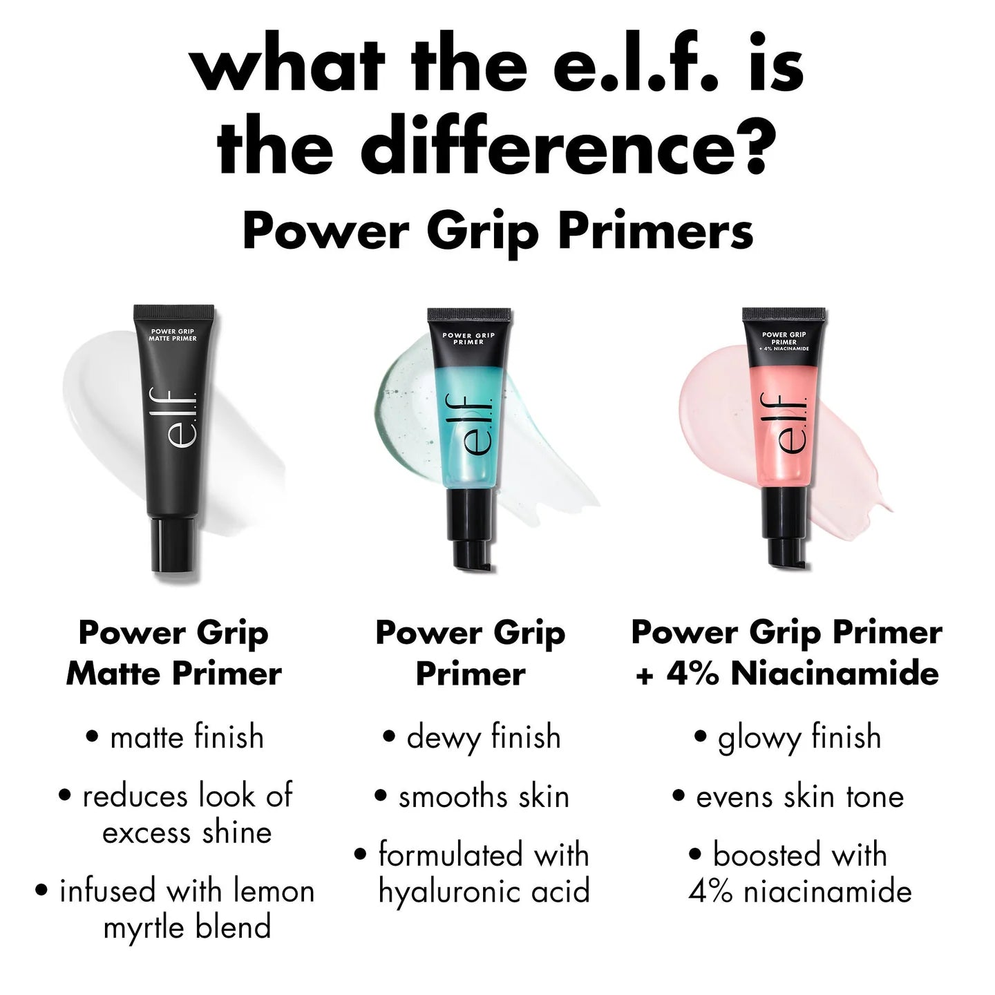 e.l.f. Power Grip Primer gripping hydrating makeup primer dewy long lasting base