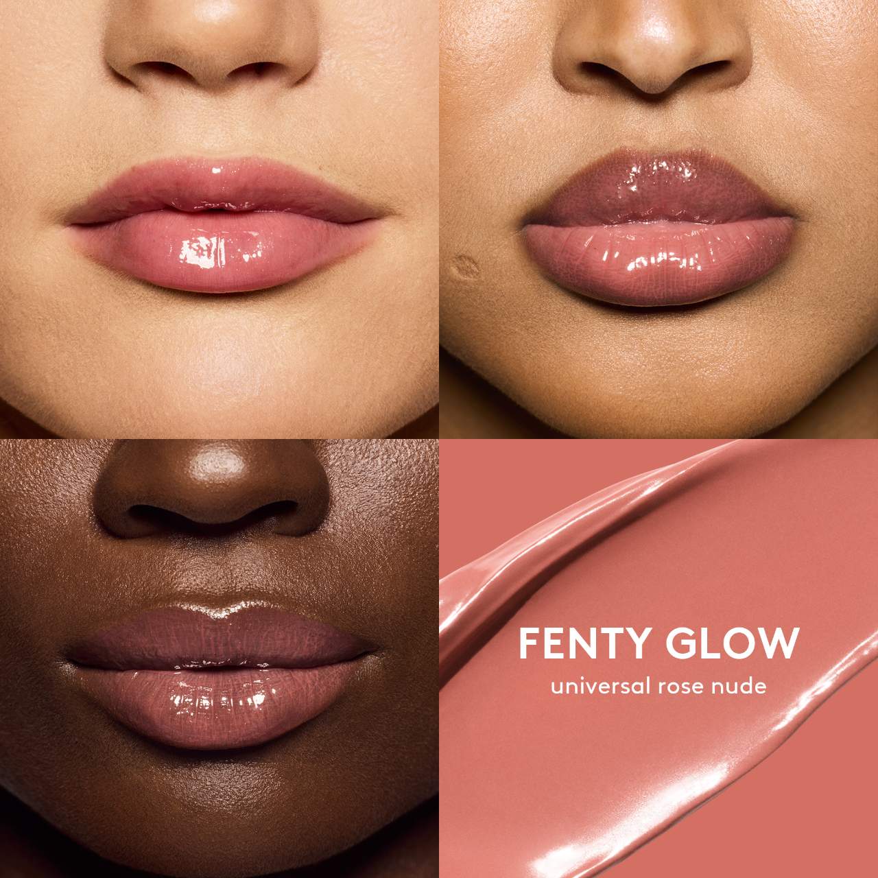 Fenty Beauty Gloss Bomb Cream Color Drip Lip Cream Fenty Glow 02 creamy high shine shea butter vitamin E non sticky
