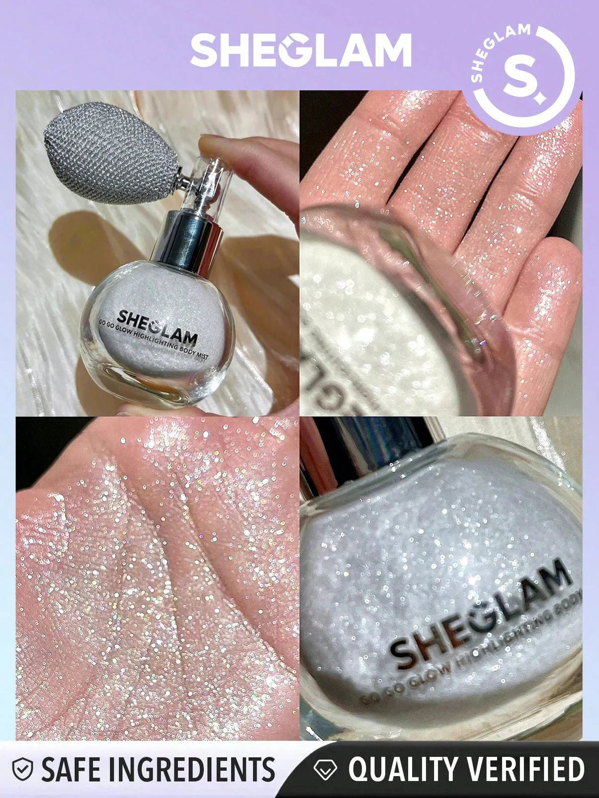 Sheglam Go Go Glow Highlighting Body Mist - Silver -  The Powder Room