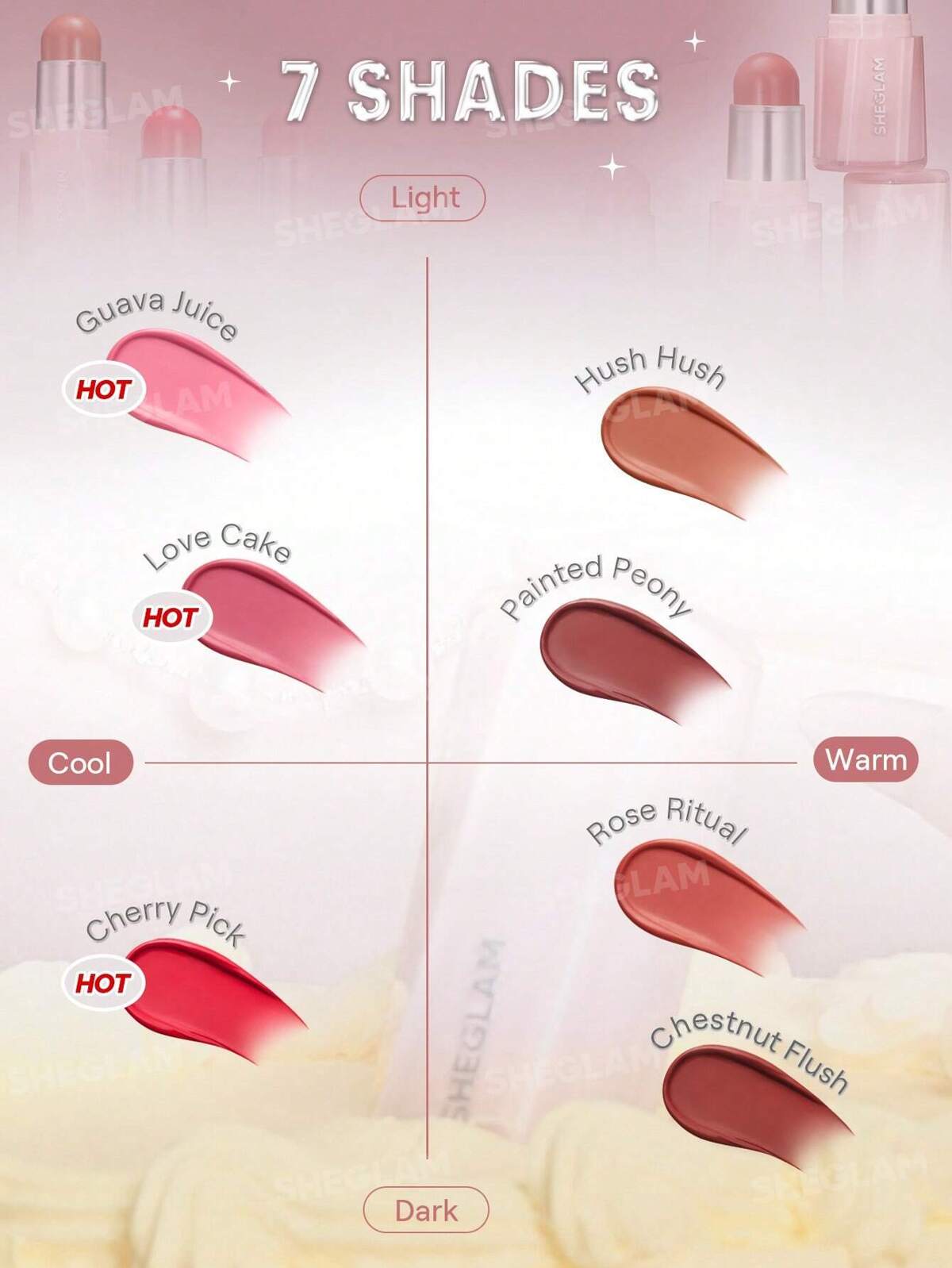 Sheglam Buttery Bliss Blush Stick - Love Cake - The Powder Room