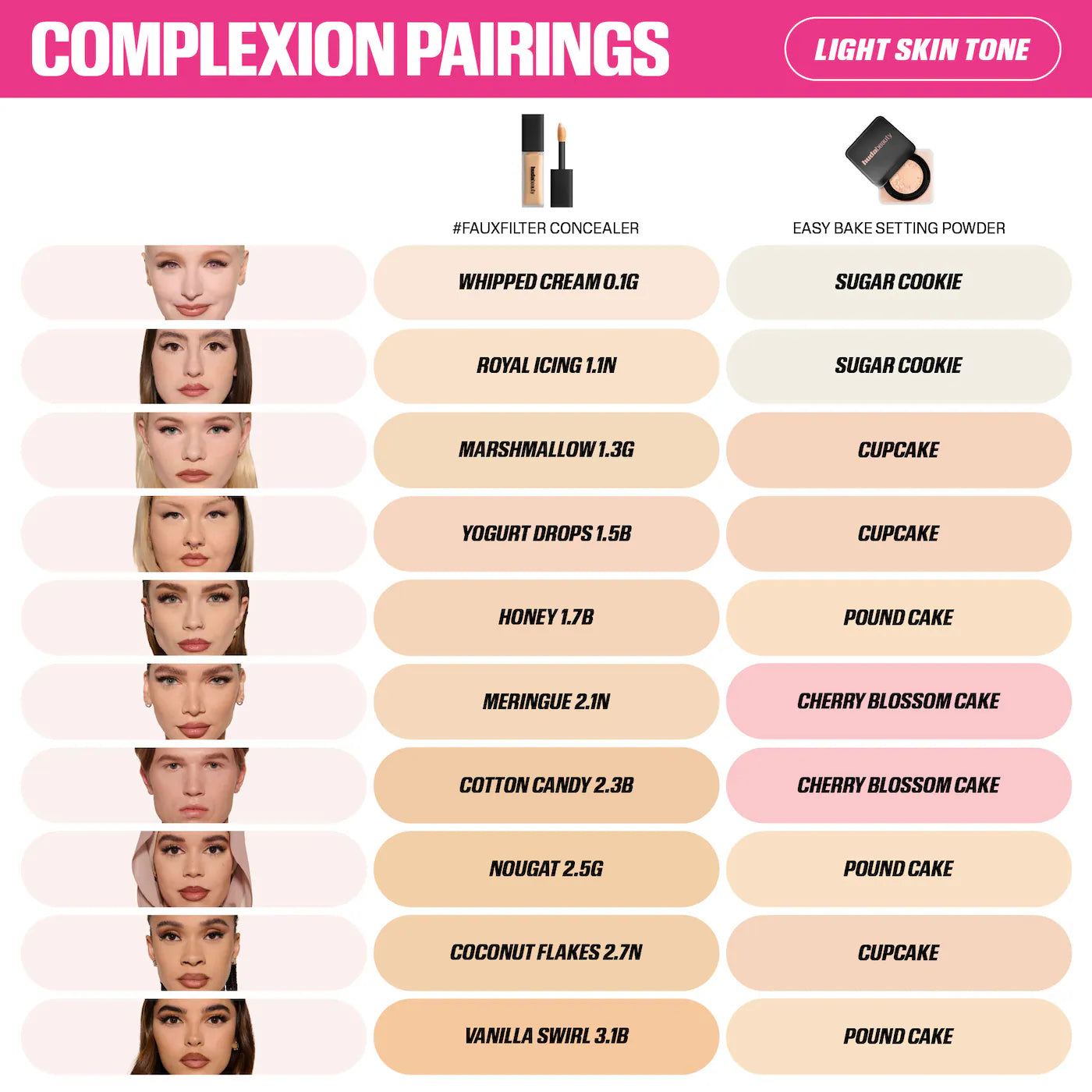 Huda Beauty FauxFilter Luminous Matte Concealer Nougat 2.5 full coverage concealer