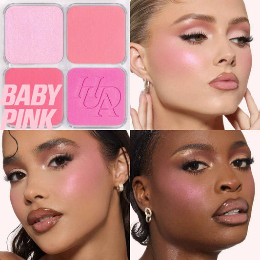 HUDA BEAUTY Blush Filter Blurring Blushlighters Palette - Baby Pink - The Powder Room