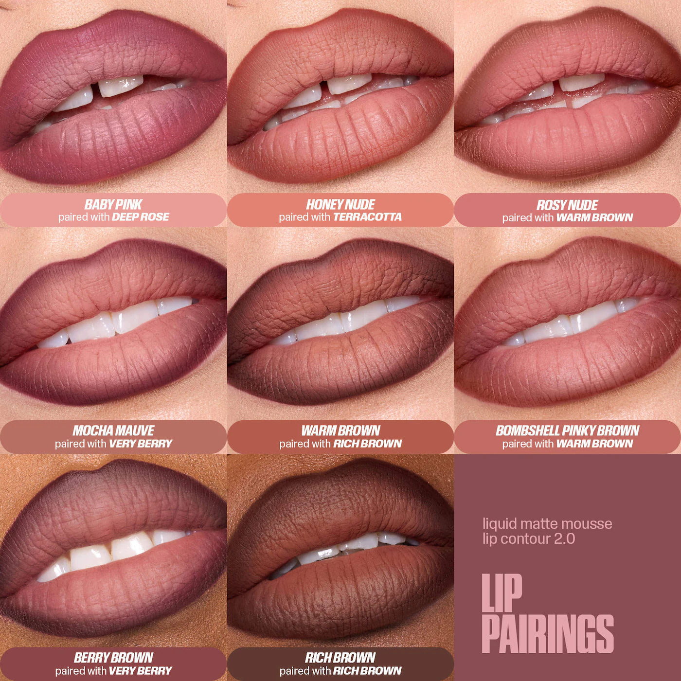 Coming Soon HUDA BEAUTY Liquid Matte Mousse Soft Blur Lip Cream – Mocha Mauve
