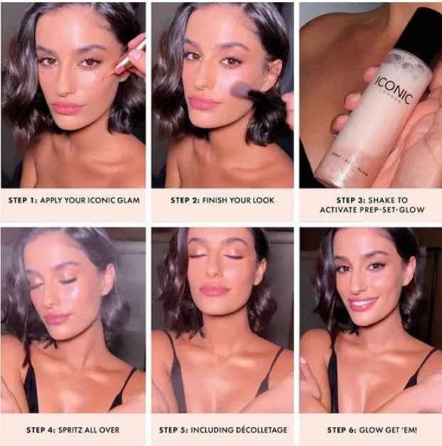 Iconic London Prep-Set-Glow Hydrating Glowy Setting Spray - 100ml - The Powder Room