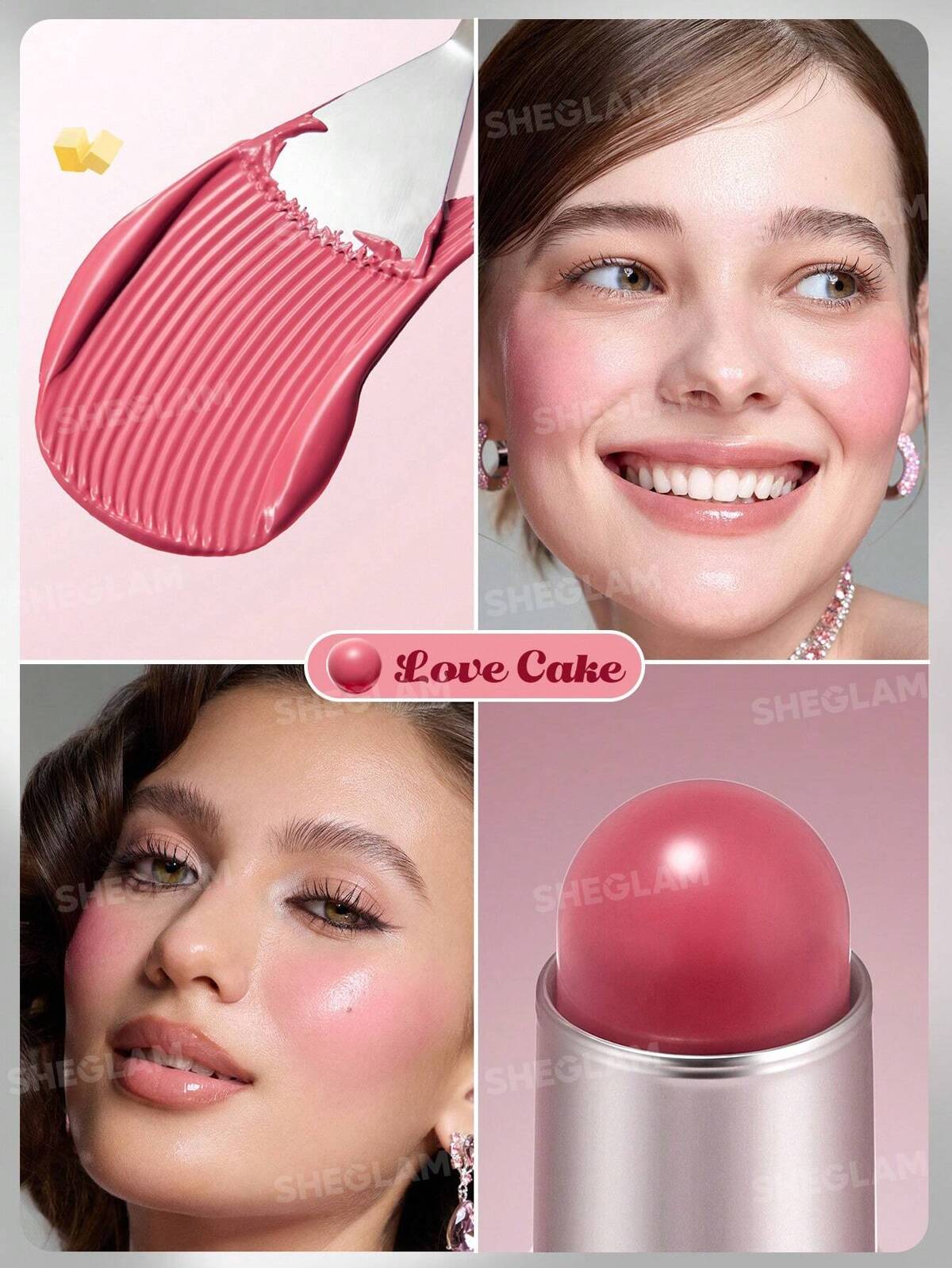 Sheglam Buttery Bliss Blush Stick - Love Cake - The Powder Room