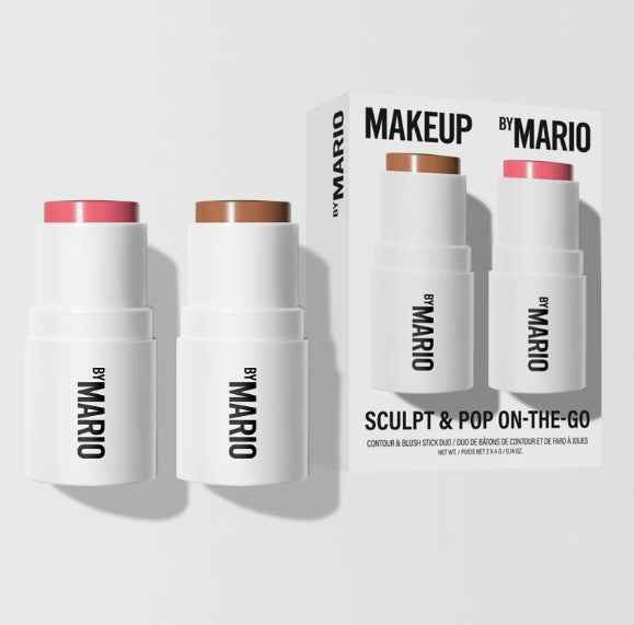 Makeup By Mario Sculpt & Pop On-The-Go - Light Medium + Sweet Pink - The Powder Room