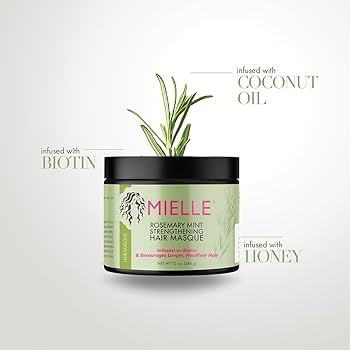 Mielle Rosemary Mint Strengthening Hair Masque - The Powder Room