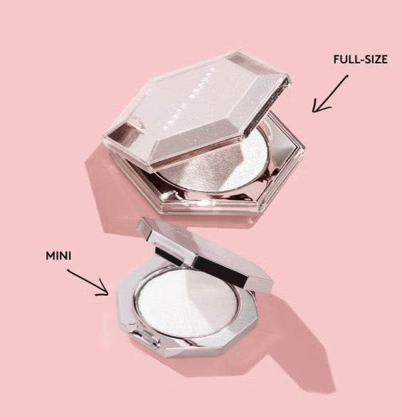 Fenty Beauty Diamond Bomb All-Over Diamond Veil Highlighter – How Many Carats? - Mini 2.8g