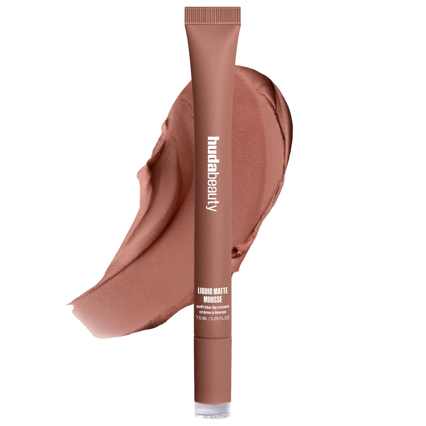 HUDA BEAUTY Liquid Matte Mousse Soft Blur Lip Cream Mocha Mauve rich mocha mauve matte lip