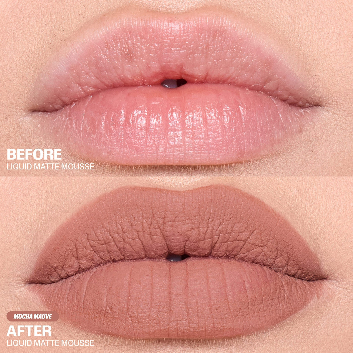 HUDA BEAUTY Liquid Matte Mousse Soft Blur Lip Cream Mocha Mauve rich mocha mauve matte lip