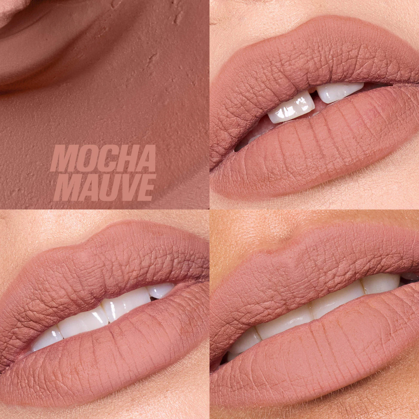HUDA BEAUTY Liquid Matte Mousse Soft Blur Lip Cream Mocha Mauve rich mocha mauve matte lip