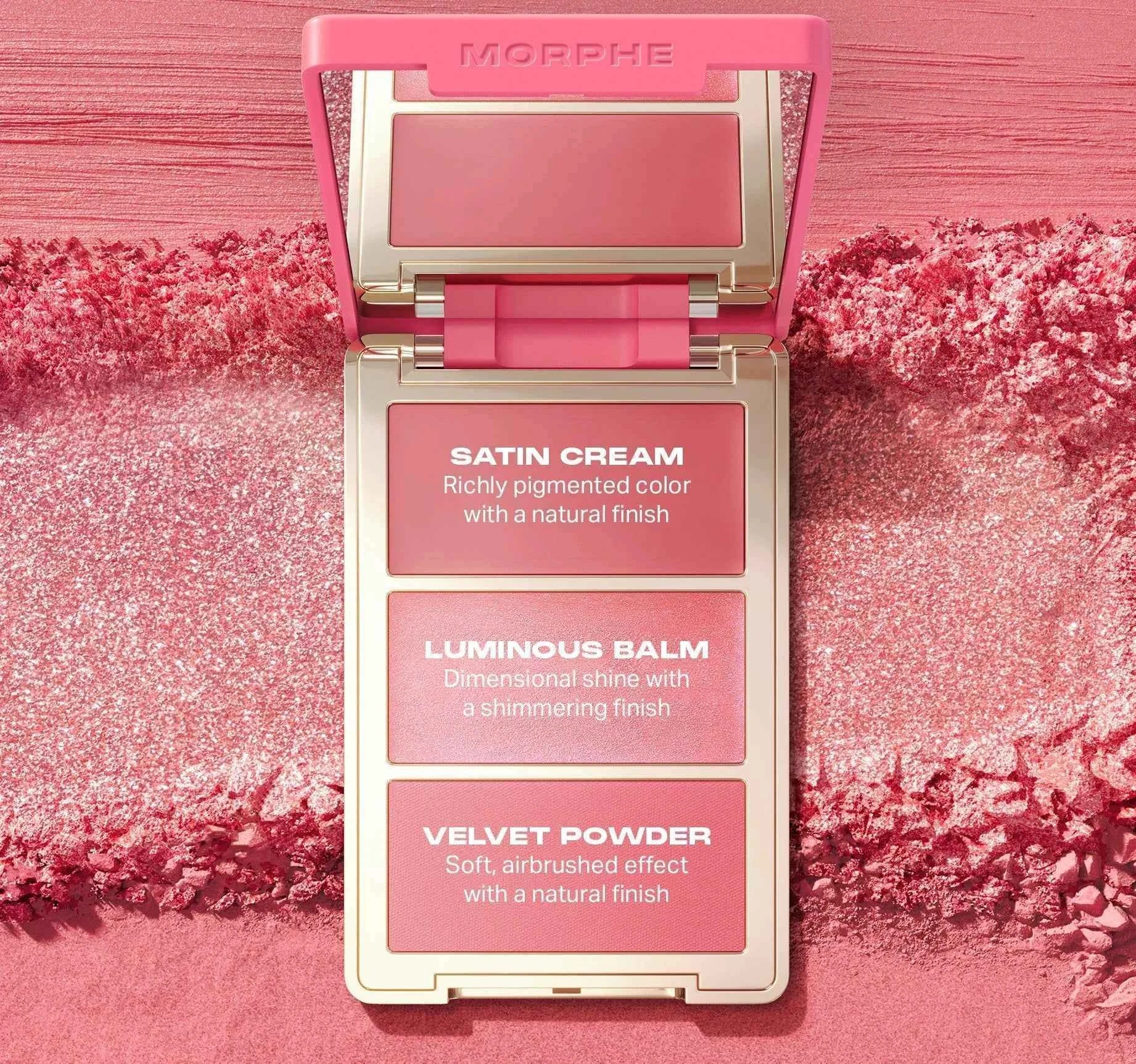 Morphe Cheek Thrills Multi-Finish Face Trio Blind Date - The Powder Room