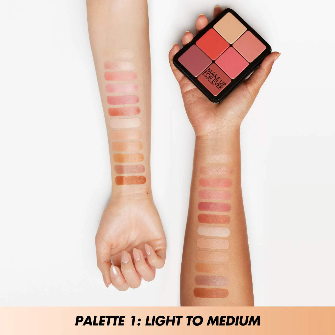 MAKE UP FOR EVER HD Skin Face Essentials Full Face Cream Palette Light to Medium all in one cream makeup
