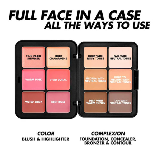 MAKE UP FOR EVER HD Skin Face Essentials Full Face Cream Palette Light to Medium all in one cream makeup
