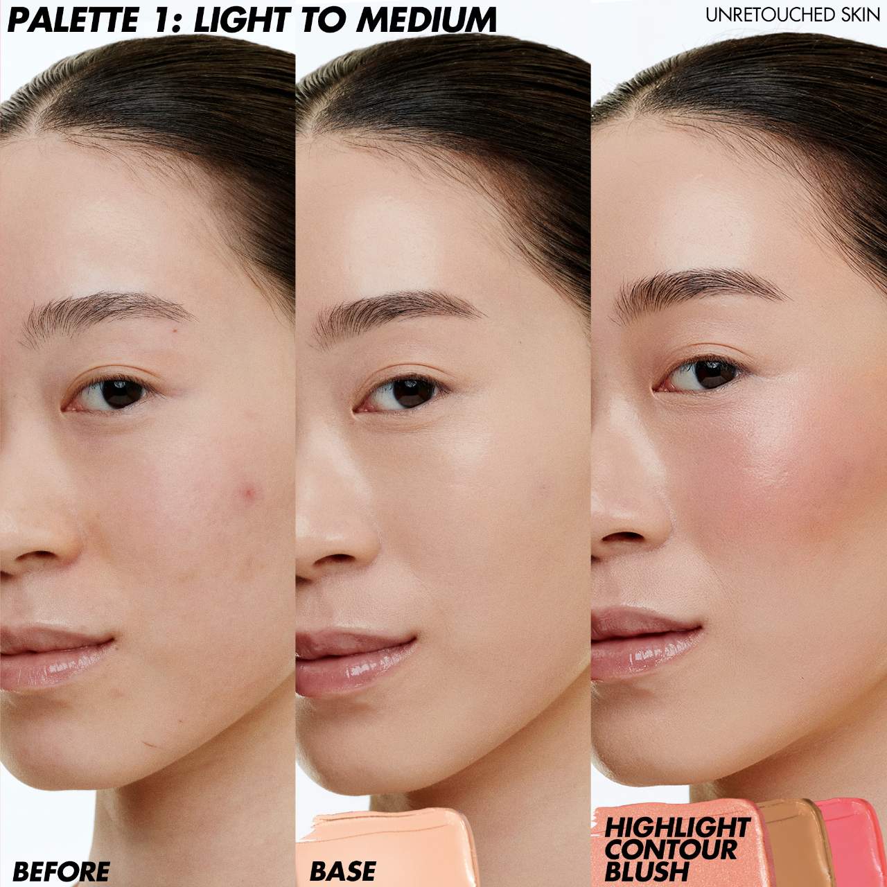 MAKE UP FOR EVER HD Skin Face Essentials Full Face Cream Palette Light to Medium all in one cream makeup
