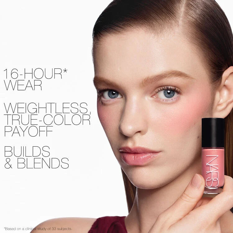 NARS Insatiable Liquid Blush Mini shade Orgasm Fantasy travel size glowing liquid blush cheek color